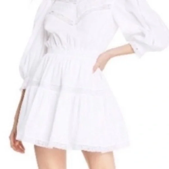 Elegant Loveshackfancy target prairie White Lace Dress